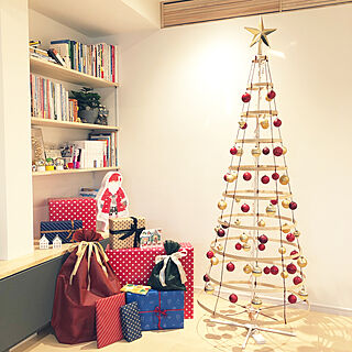 憧れのプレゼント積み/ホームアローンに憧れる/クリスマス/IKEAのクリスマスツリー/IKEAのクリスマスオーナメント...などのインテリア実例 - 2021-12-22 16:17:28