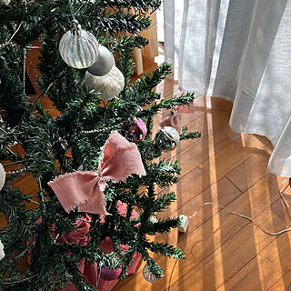 リビング/セリア/クリスマスツリー150cm/ピンク/ニトリ...などのインテリア実例 - 2023-12-08 13:51:55
