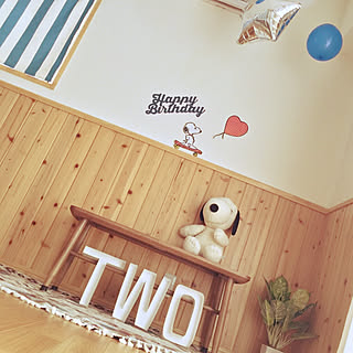 スヌーピー 誕生日飾り付けのおしゃれなアレンジ 飾り方のインテリア実例 Roomclip ルームクリップ