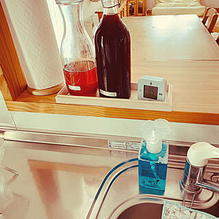 食器洗剤ボトル/WECK ガラス容器/IKEA/セリア/キッチンのインテリア実例 - 2022-02-27 14:55:01
