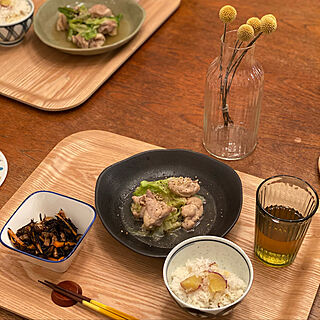 食器/おうちごはん/晩ご飯/机/Mizukiさんのレシピのインテリア実例 - 2021-11-05 14:46:39