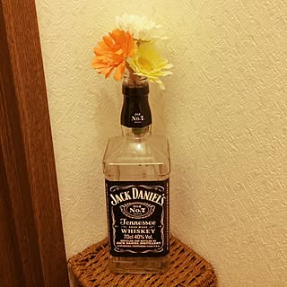 バス/トイレ/JACK DANIEL'S/フェイクフラワー/しゃれとんしゃあ会/さっそくしゃれとんしゃあ会のタグ...などのインテリア実例 - 2014-04-20 09:51:03