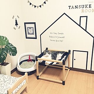 ベッド周り/DIY/insta→tansuke0323/IKEA/白黒...などのインテリア実例 - 2016-01-07 23:52:35