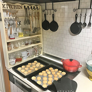 おやつ作り/homemade/キッチン/ルクルーゼ/キッチンのインテリア実例 - 2020-04-20 18:39:39