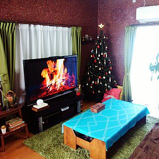 リビング/クリスマス/クリスマスツリー/なんちゃって暖炉/You Tube...などのインテリア実例 - 2015-11-18 09:32:48