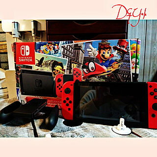 棚/Nintendo switch/サンタからのプレゼント♪/いつもありがとうございます♡/いいね、フォロー本当に感謝デス☺︎...などのインテリア実例 - 2017-12-26 08:21:22