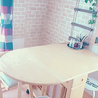 部屋全体/押し逃げごめなさい/グリーン大好き/セリア/カフェ風憧れる！...などのインテリア実例 - 2017-07-20 08:23:30