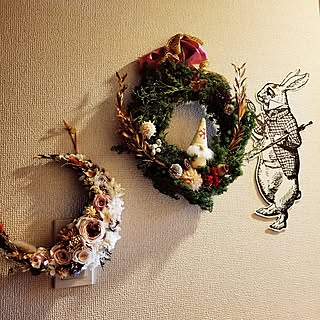 クリスマス/ハンドメイド/はんどめいど♪/リース 手作り/プレゼント交換会...などのインテリア実例 - 2023-11-26 13:45:22