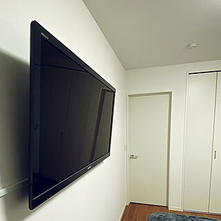 壁美人/壁掛けテレビ/壁に付けられる家具/ベッド周りのインテリア実例 - 2020-11-16 23:36:06