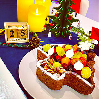 クリスマスツリー/クリスマスケーキ/クリスマス/IKEA/キャンドル...などのインテリア実例 - 2021-12-26 01:23:12