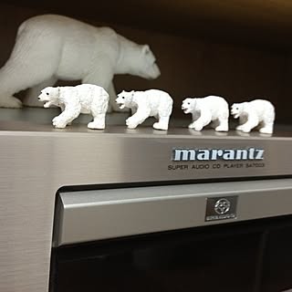 リビング/marantz/同じものを並べたい/動物フィギュアのインテリア実例 - 2013-08-27 18:36:27