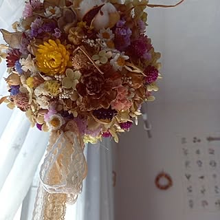 おだやかに過ごせますように/ドライフラワー/花かんざし/シダローズ/ありがとうございます(⋆ᵕᴗᵕ⋆).+*...などのインテリア実例 - 2023-04-11 13:59:30