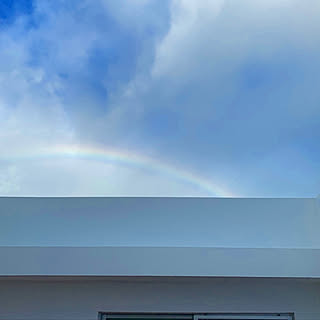 パティオからの眺め/虹が見れてハッピー♡/部屋全体のインテリア実例 - 2021-02-12 08:31:31