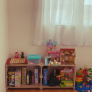 おもちゃ部屋/おもちゃ棚DIY/おもちゃ棚/こどものいる暮らし/子供部屋...などのインテリア実例 - 2020-10-04 23:14:12