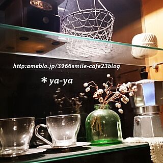 棚/ガラス/ﾃﾞｨｽﾌﾟﾚｲ/植物/cafe...などのインテリア実例 - 2014-09-08 21:00:12