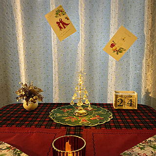 ランチョンマット/手作りテーブルクロス/クリスマス/ポストカード/クリスマスポストカード...などのインテリア実例 - 2023-12-25 13:09:12