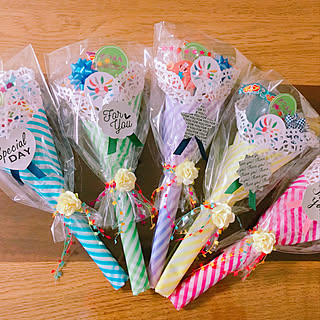 お食い初めお祝いにキャンディブーケおつくりします 過ぎ