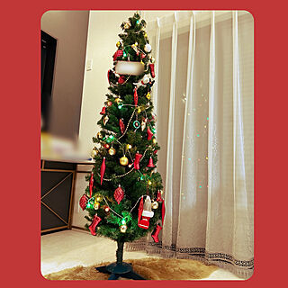 リビング/IKEAクリスマスオーナメント/クリスマスツリー180cm/黒の壁紙/吹き抜け10畳のインテリア実例 - 2023-11-27 21:21:57