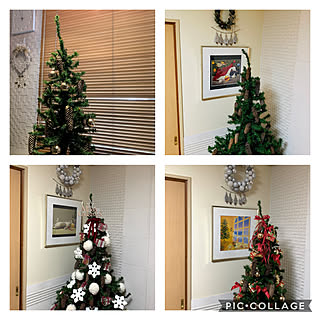 ハンドメイドブログやってます(^^)/クリスマスツリー4変幻/クリスマス/部屋全体/「不器用さんのハンドメイド」...などのインテリア実例 - 2020-12-25 08:35:26