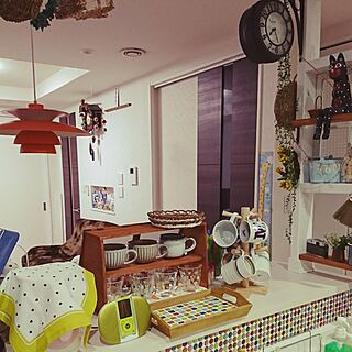 部屋全体/DIY/木の人形/3coios/両面時計...などのインテリア実例 - 2017-03-08 08:28:09