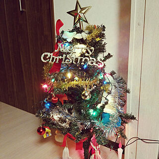 クリスマスツリー/飾り付け/ニトリのクリスマスツリー/盛り盛り/電飾のインテリア実例 - 2020-11-17 20:59:44
