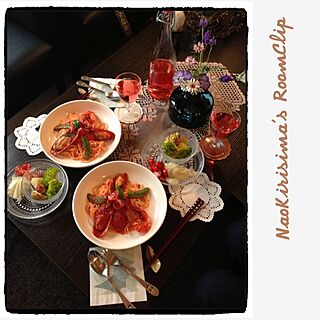 机/おうちcafe/食器/パスタのインテリア実例 - 2013-03-23 17:47:41
