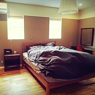 ベッド周り/アメリカンスタイル/シンプル/寝室/IKEA...などのインテリア実例 - 2016-06-13 11:48:01