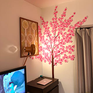 壁 天井 桜の木のおしゃれなアレンジ 飾り方のインテリア実例 Roomclip ルームクリップ