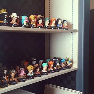 部屋全体 ワンピースフィギュアのおしゃれなアレンジ 飾り方のインテリア実例 Roomclip ルームクリップ