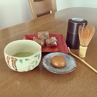 漆塗りの器/抹茶茶碗/鼠志野の菓子皿/器のある暮らし/RCの出会いに感謝♡...などのインテリア実例 - 2020-06-29 14:05:32