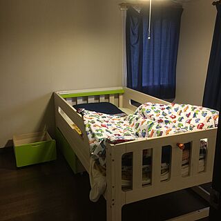 ベッド周り/子供部屋　/DIY/北欧/ナチュラルのインテリア実例 - 2015-12-01 19:52:13
