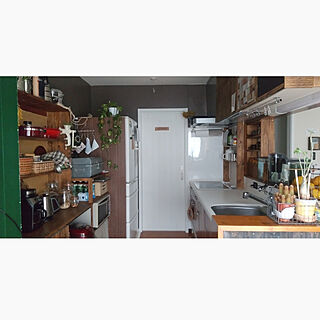 キッチン/キッチン/古道具のある暮らし/見せる収納/食器棚DIY...などのインテリア実例 - 2020-04-21 09:51:08