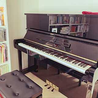 本棚/ピアノ/ピアノがある部屋/マンション/IKEA...などのインテリア実例 - 2021-12-13 14:26:06