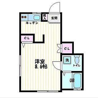 都内1R/一人暮らし/間取り図のインテリア実例 - 2023-01-29 10:13:19