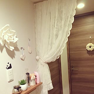 玄関/入り口/フランフラン♡雑貨/IKEA カーテン/無印良品 壁に付けられる家具/IKEA...などのインテリア実例 - 2015-03-03 01:28:38