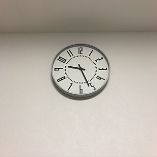 壁/天井/時計/時計買いました。/モノトーンライフ/モノトーン 白黒...などのインテリア実例 - 2017-04-26 21:37:31