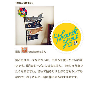 棚/RoomClip mag/デニムリメイクこいのぼり/Instagram→kenko1126/いいね&フォローありがとうございます☆...などのインテリア実例 - 2018-10-18 19:03:40