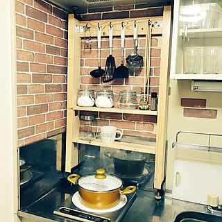 キッチン/DIY/男前/一人暮らし/カフェ風のインテリア実例 - 2017-04-02 15:25:34