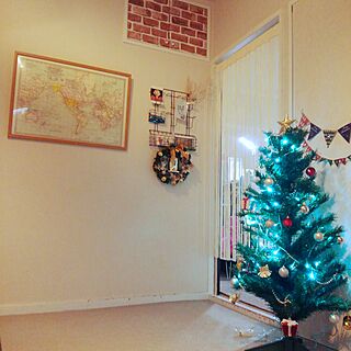 壁/天井/クリスマス/クリスマスツリー/niko and…　/クリスマスリース...などのインテリア実例 - 2015-12-12 13:59:13