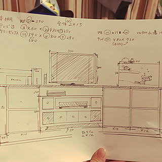 カラーボックス DIY/自作テレビ台/こどもと暮らす/ナチュラル/団地インテリア...などのインテリア実例 - 2020-01-13 01:51:53