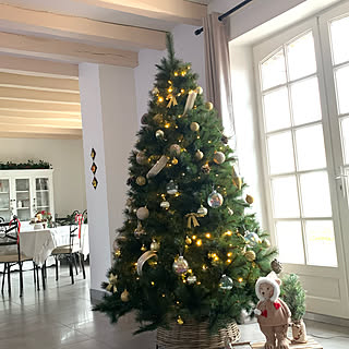 白い家具/ツリー/クリスマス/フランス生活/DIY...などのインテリア実例 - 2022-12-18 23:26:09