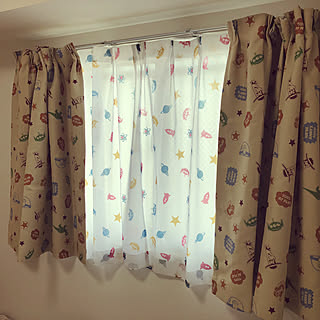 クマのプーさん カーテン 2枚 イエロー アメリカンヴィンテージ 遮光