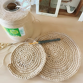 かぎ針編み ラウンドバッグのおしゃれなアレンジ 飾り方のインテリア実例 Roomclip ルームクリップ