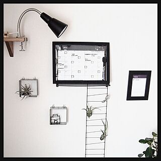 壁/天井/カレンダー作ってみた/ホワイトボード的カレンダー/IKEA/ダイソー...などのインテリア実例 - 2014-08-05 10:03:48
