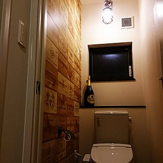 バス/トイレ/トイレの壁紙/照明のインテリア実例 - 2014-08-20 23:22:41