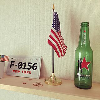 棚/瓶/空ビン/Heineken/旗...などのインテリア実例 - 2016-03-18 12:56:32