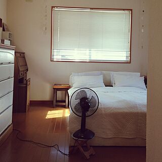 ベッド周り/二人暮し/扇風機のインテリア実例 - 2014-08-05 09:02:17