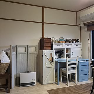 壁/天井/DIYミシン収納棚/DIYパーテーション/DIY工具棚/DIY...などのインテリア実例 - 2017-04-25 18:15:37