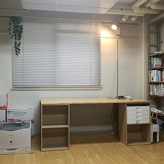 机/仕事部屋/アイリスオーヤマ/DIY テーブルのインテリア実例 - 2017-04-16 21:56:09