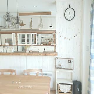 部屋全体/いいね・フォローに感謝してます*✲ﾟ*/キッチンカウンターDIY/ドライフラワー大好き♡/大好き作家さん達のハンドメイド...などのインテリア実例 - 2016-01-23 10:50:51